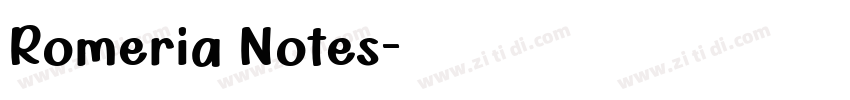 Romeria Notes字体转换